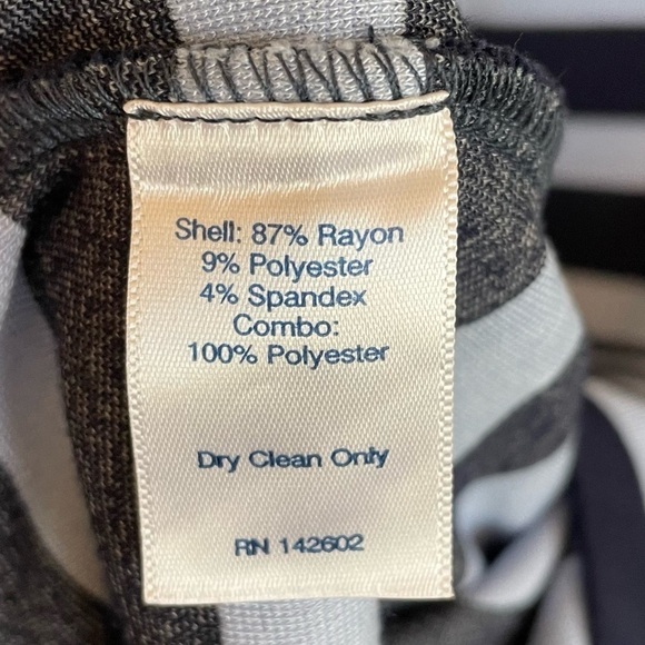 Sail to Sable Striped Day Sheath Dress, Blue, Size XS - Picture 8 of 8